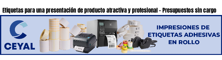 Etiquetas para una presentación de producto atractiva y profesional – Presupuestos sin cargo