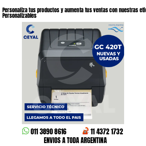 Personaliza tus productos y aumenta tus ventas con nuestras etiquetas – 100% Personalizables