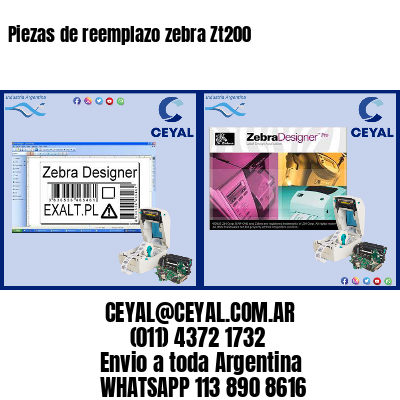 Piezas de reemplazo zebra Zt200