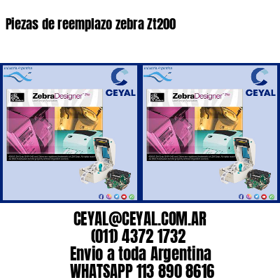 Piezas de reemplazo zebra Zt200