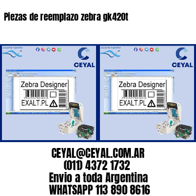 Piezas de reemplazo zebra gk420t