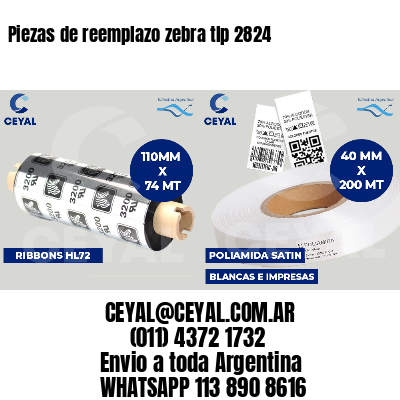 Piezas de reemplazo zebra tlp 2824