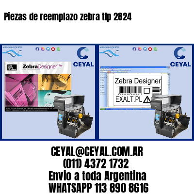 Piezas de reemplazo zebra tlp 2824