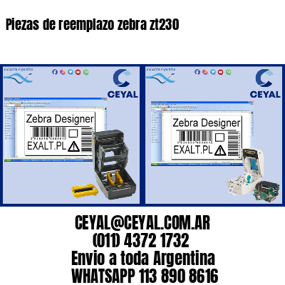 Piezas de reemplazo zebra zt230