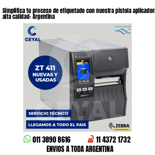 Simplifica tu proceso de etiquetado con nuestra pistola aplicadora de hilos de alta calidad- Argentina