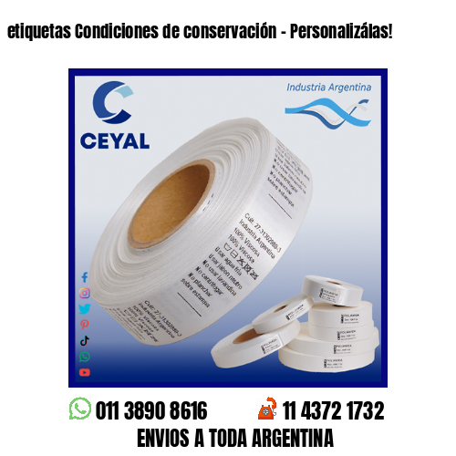 etiquetas Condiciones de conservación – Personalizálas!