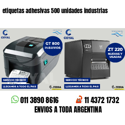 etiquetas adhesivas 500 unidades industrias