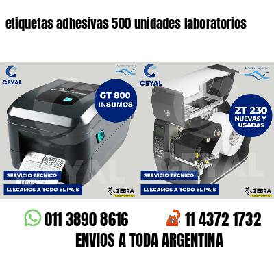 etiquetas adhesivas 500 unidades laboratorios