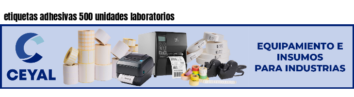 etiquetas adhesivas 500 unidades laboratorios