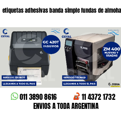etiquetas adhesivas banda simple fundas de almohadas