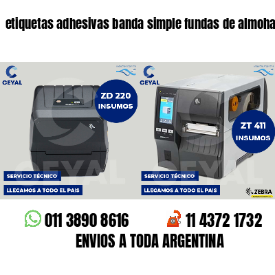 etiquetas adhesivas banda simple fundas de almohadones