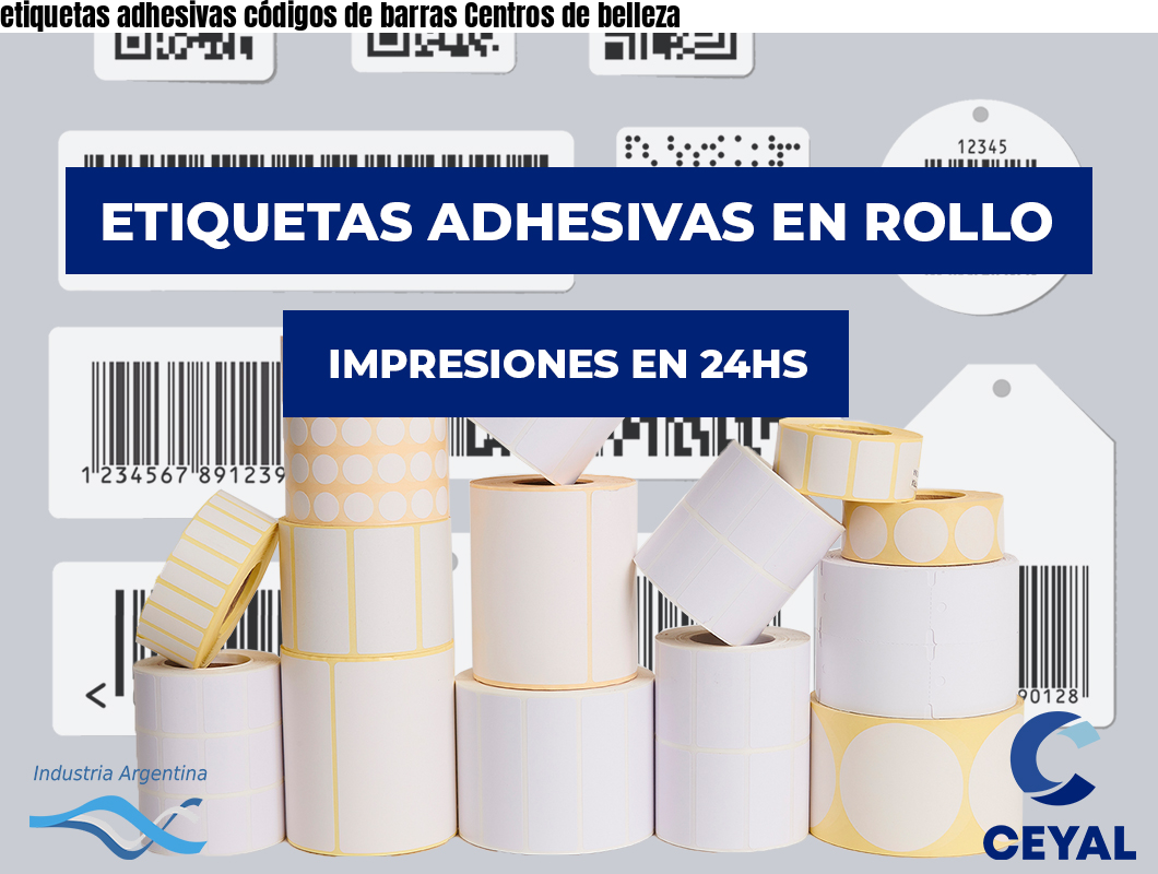 etiquetas adhesivas códigos de barras Centros de belleza