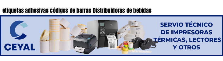 etiquetas adhesivas códigos de barras Distribuidoras de bebidas
