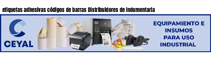 etiquetas adhesivas códigos de barras Distribuidores de indumentaria