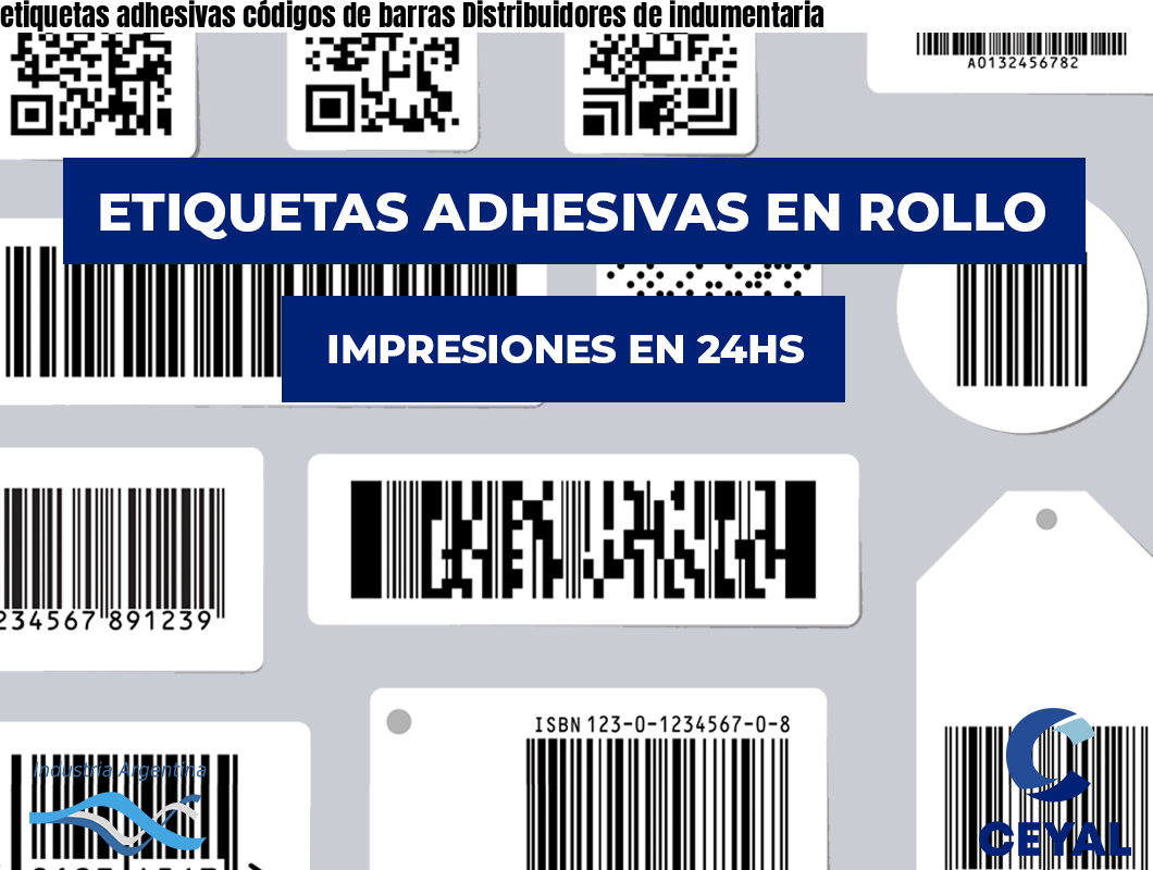 etiquetas adhesivas códigos de barras Distribuidores de indumentaria