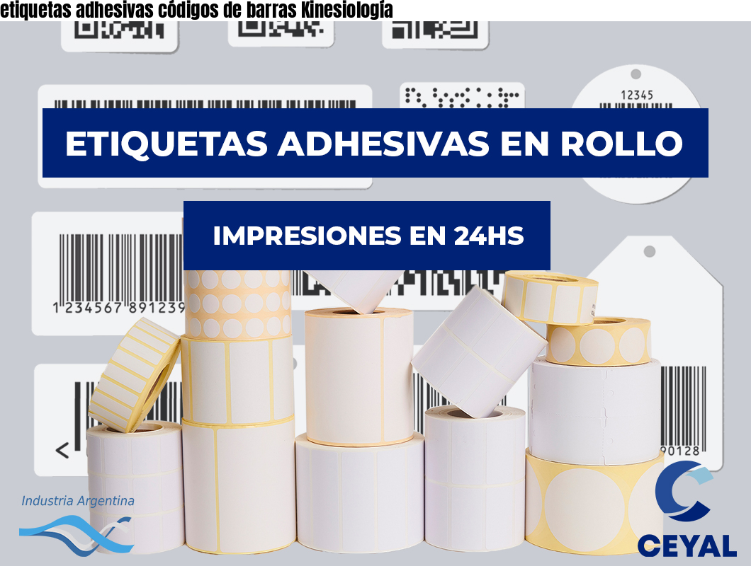 etiquetas adhesivas códigos de barras Kinesiología