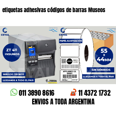 etiquetas adhesivas códigos de barras Museos