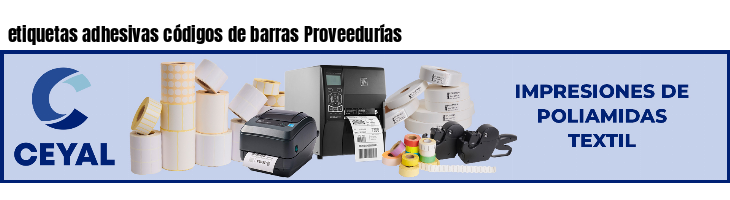 etiquetas adhesivas códigos de barras Proveedurías