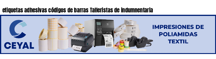 etiquetas adhesivas códigos de barras Talleristas de indumnentaria