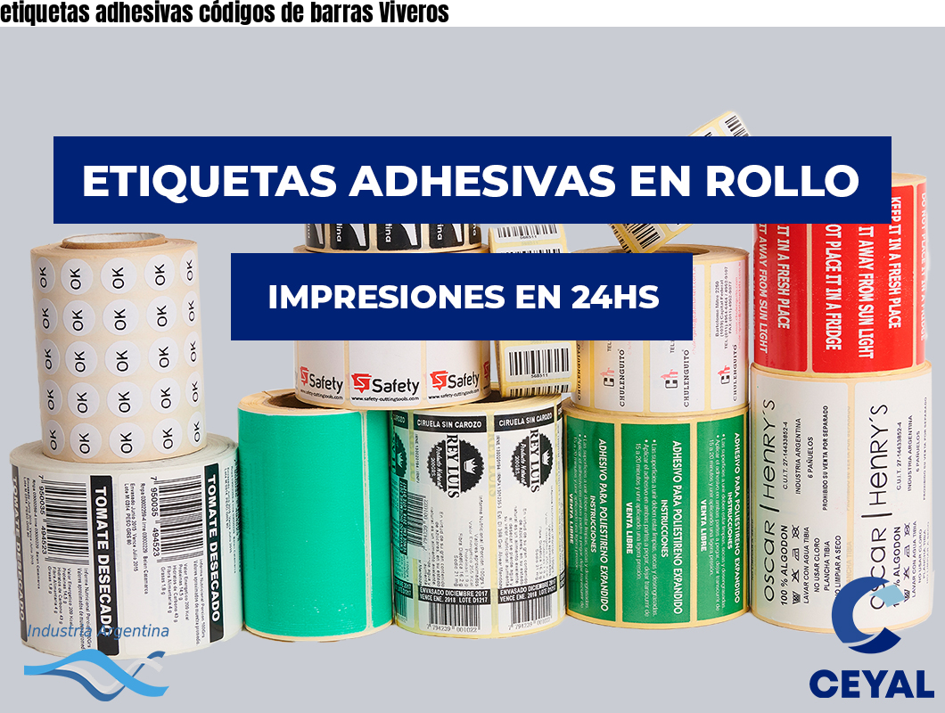 etiquetas adhesivas códigos de barras Viveros