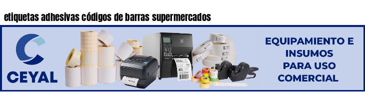 etiquetas adhesivas códigos de barras supermercados