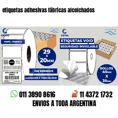 etiquetas adhesivas fábricas alcolchados