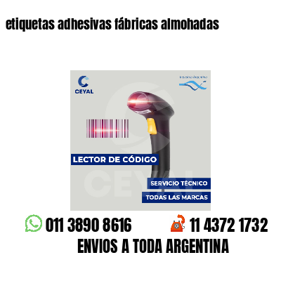 etiquetas adhesivas fábricas almohadas