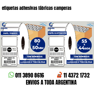 etiquetas adhesivas fábricas camperas