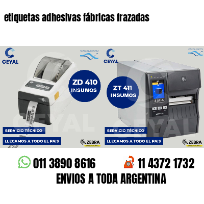 etiquetas adhesivas fábricas frazadas