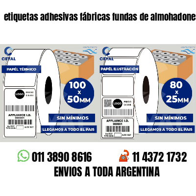 etiquetas adhesivas fábricas fundas de almohadones