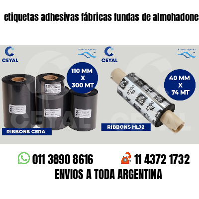etiquetas adhesivas fábricas fundas de almohadones
