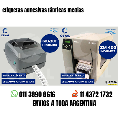 etiquetas adhesivas fábricas medias
