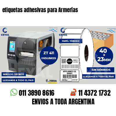etiquetas adhesivas para Armerías