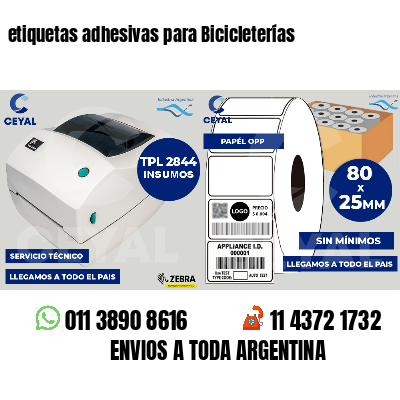etiquetas adhesivas para Bicicleterías