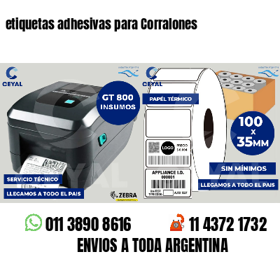 etiquetas adhesivas para Corralones