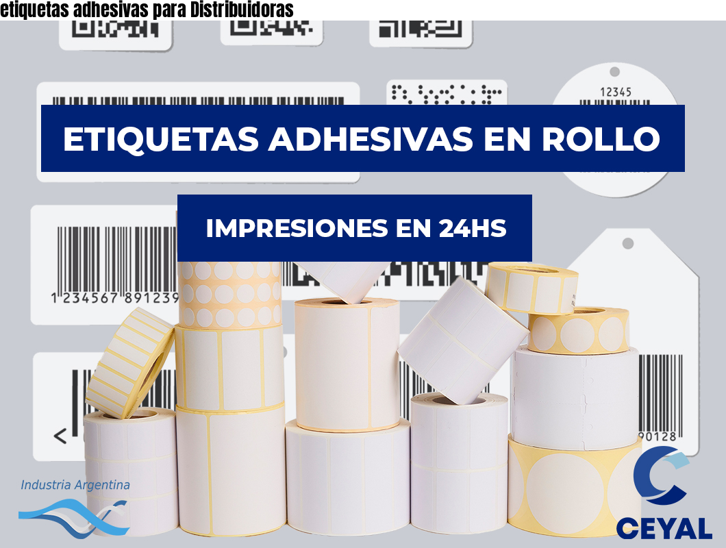 etiquetas adhesivas para Distribuidoras