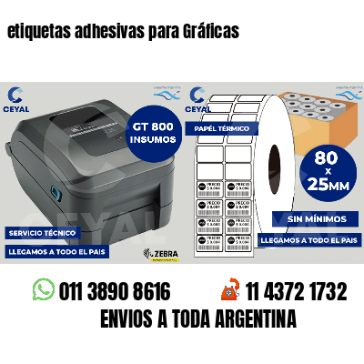 etiquetas adhesivas para Gráficas
