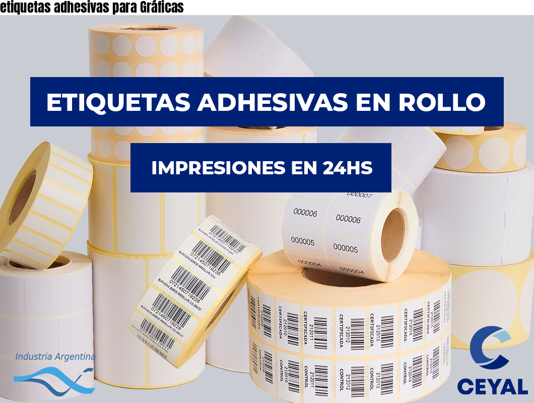 etiquetas adhesivas para Gráficas