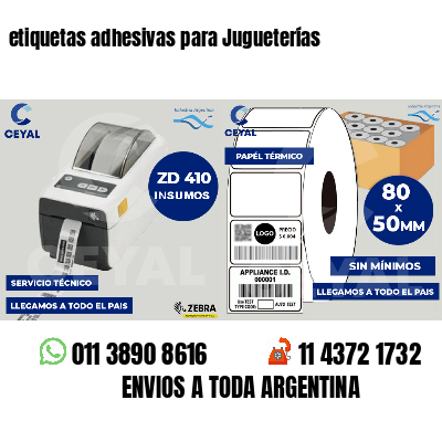 etiquetas adhesivas para Jugueterías