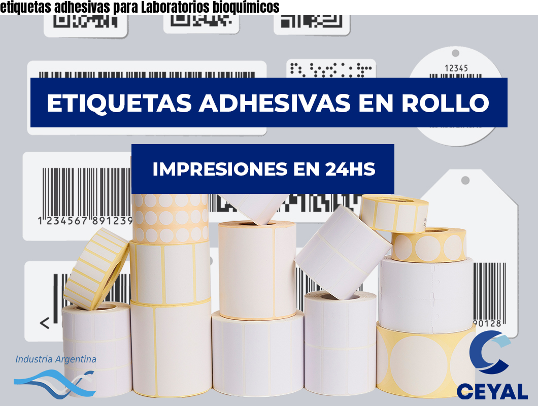etiquetas adhesivas para Laboratorios bioquímicos