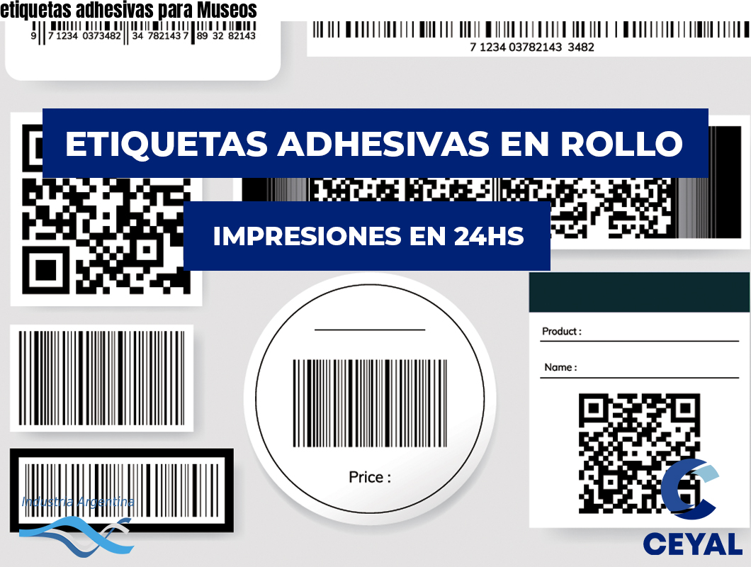 etiquetas adhesivas para Museos