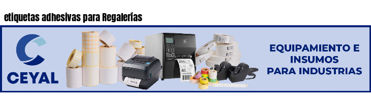 etiquetas adhesivas para Regalerías