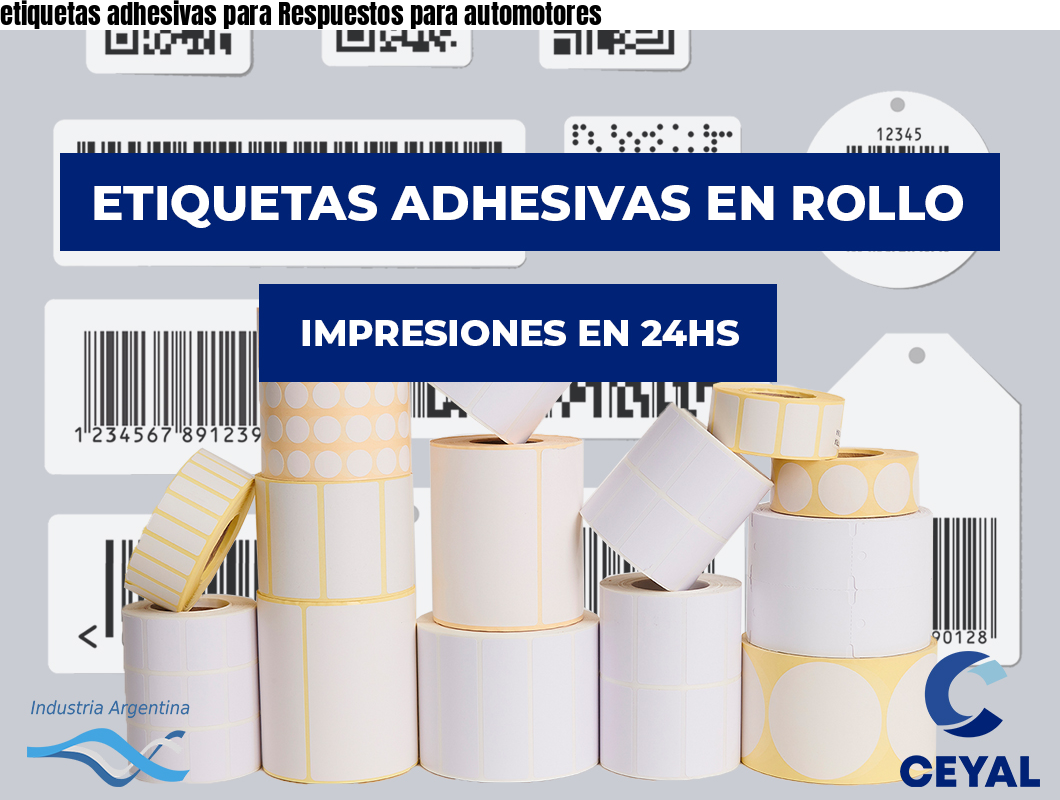 etiquetas adhesivas para Respuestos para automotores