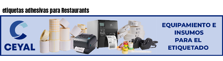 etiquetas adhesivas para Restaurants