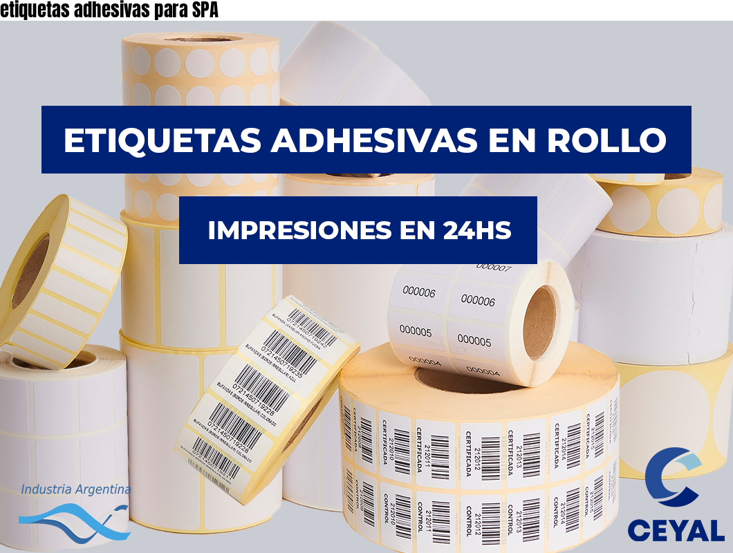 etiquetas adhesivas para SPA