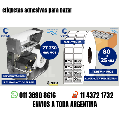 etiquetas adhesivas para bazar