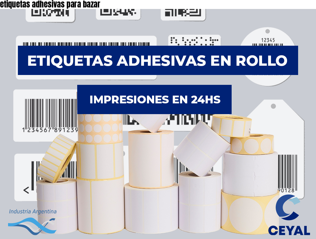etiquetas adhesivas para bazar