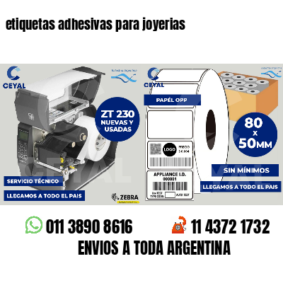 etiquetas adhesivas para joyerias