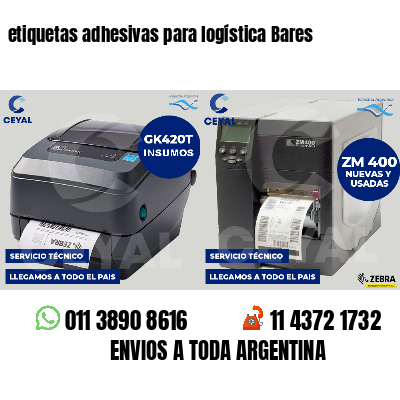etiquetas adhesivas para logística Bares
