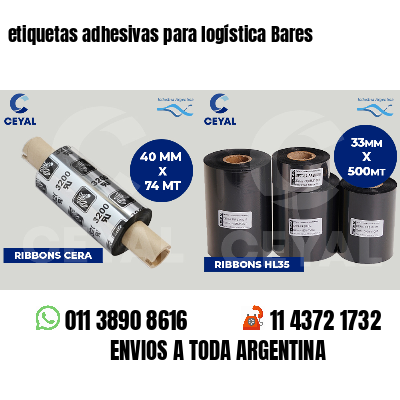 etiquetas adhesivas para logística Bares